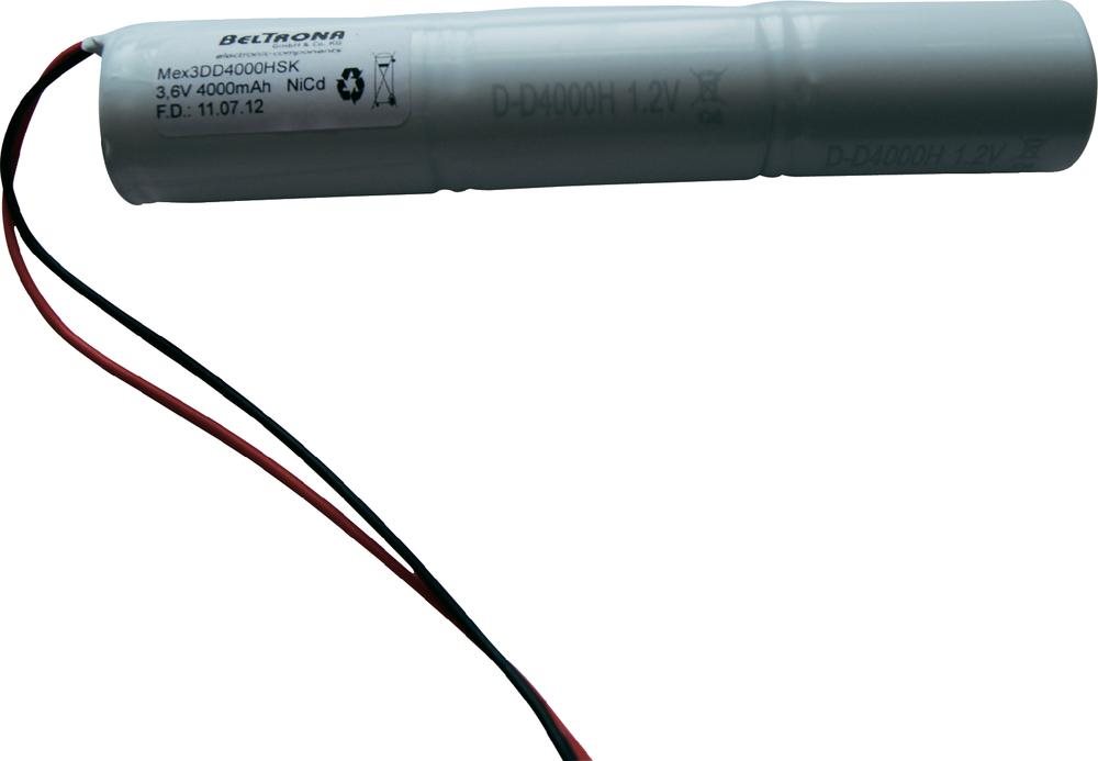 Beltrona Notleuchten-Akku Kabel 3.6 V 4000 mAh 3DD4000HSK (3DD4000HSK)