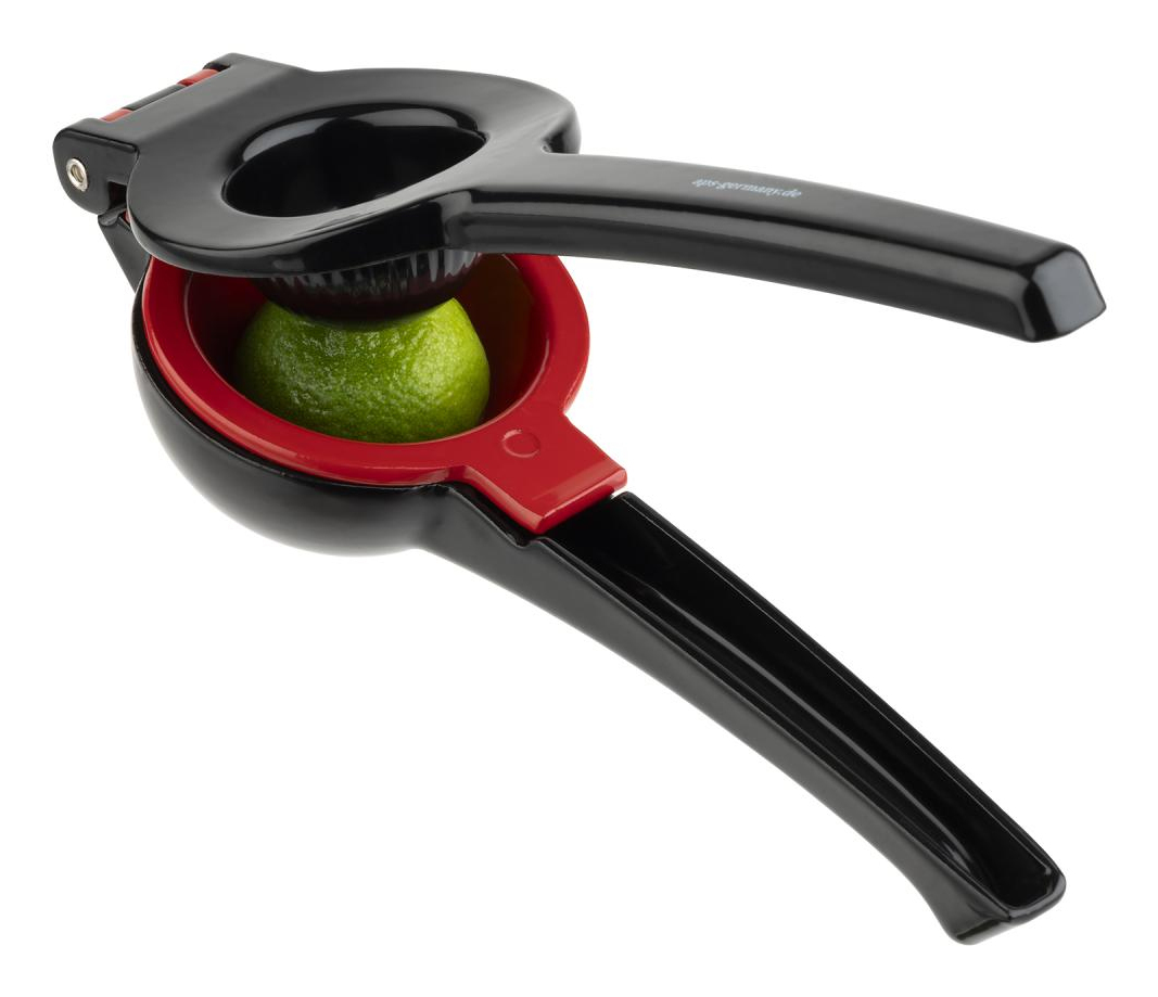 APS Zitronenpresse aus Aluminium-Druckguss, Schwarz/Rot