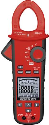 Benning CM 12 Stromzange CAT IV 600 V Anzeige (Counts): 9999 (044680)