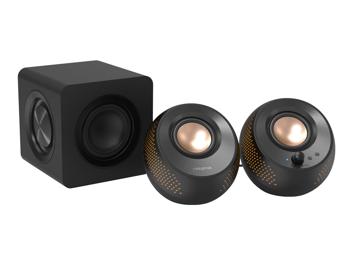 Creative Pebble X Plus 2.1 Lautsprechersystem Kabellos Bluetooth 15 W Schwarz