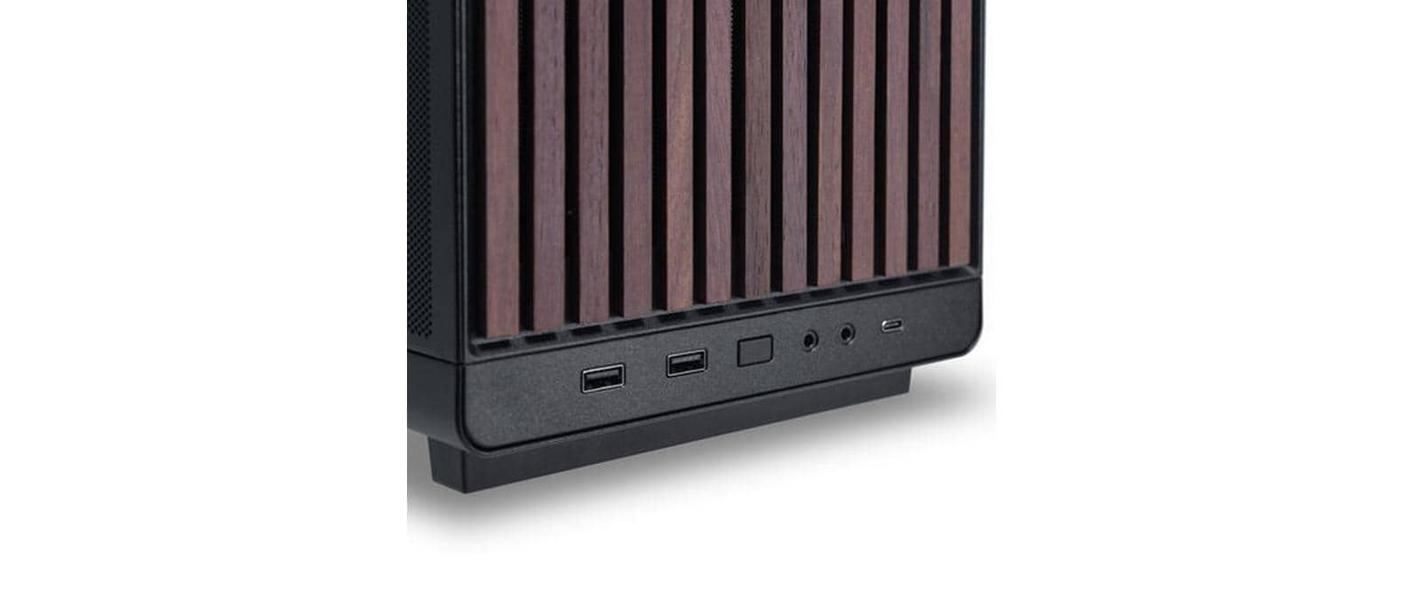 Lian Li A3-mATX-WD Black Micro Tower Schwarz, Holz