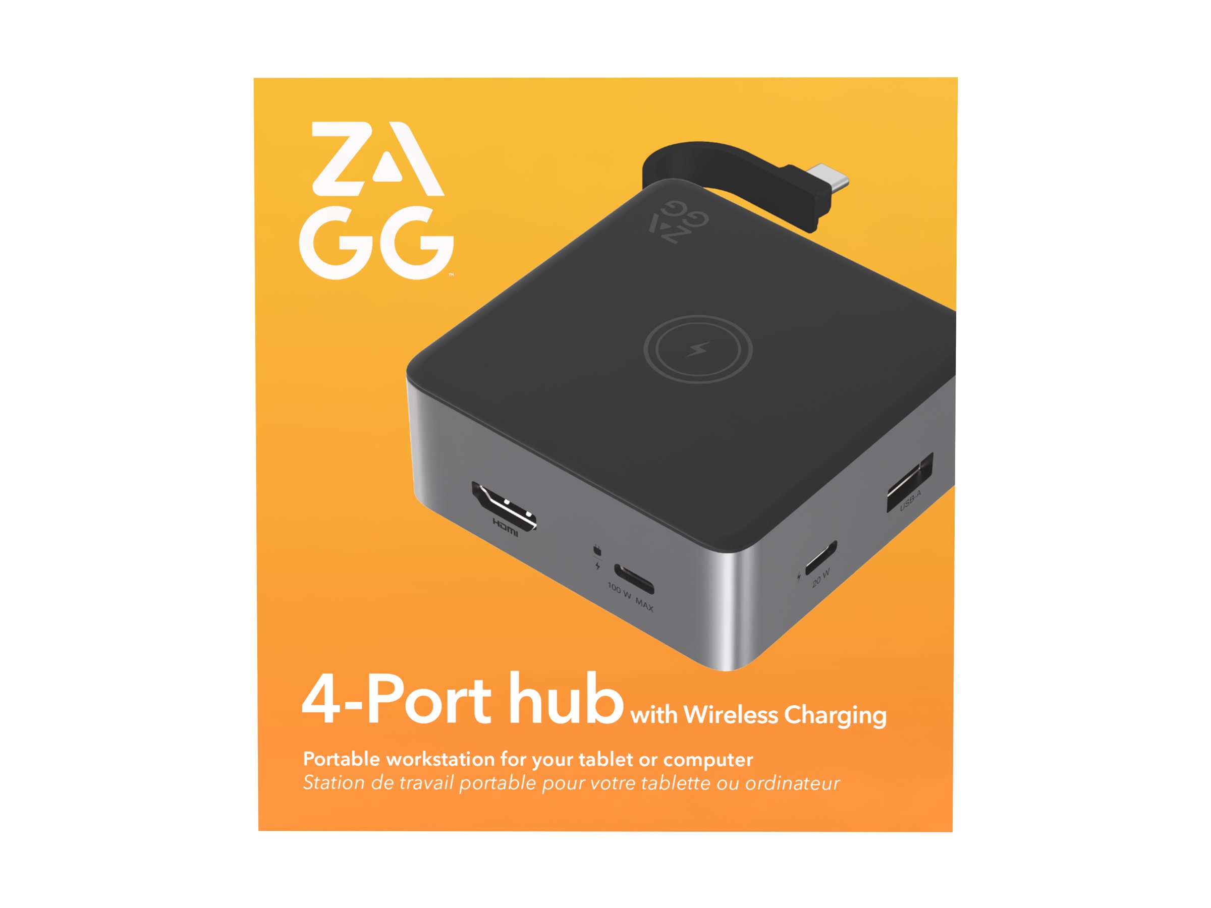 ZAGG Dockingstation USB-C HDMI Schwarz, Grau