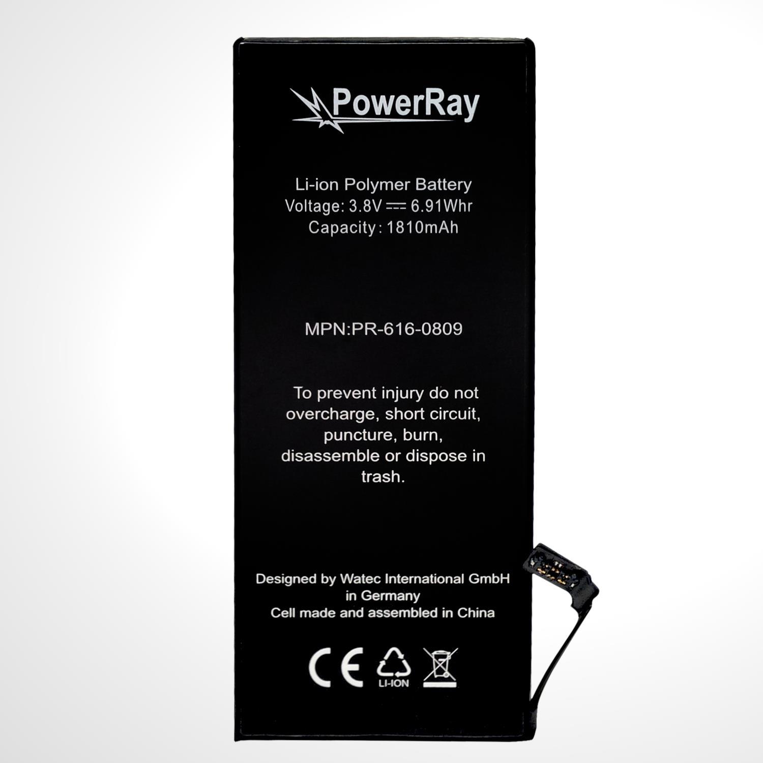 PowerRay Battery PR-616-0809 for iPhone 6, 1810 mAh, Bulk (PR-616-0809)