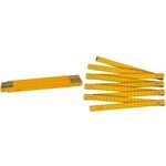 BRÜDER MANNESMANN Holz-Gliedermaßstab, Länge: 2,0 mm durchgenietete Gelenke, mit Feder, Gliederstärke: 3 mm, - 1 Stück (M 810-2)