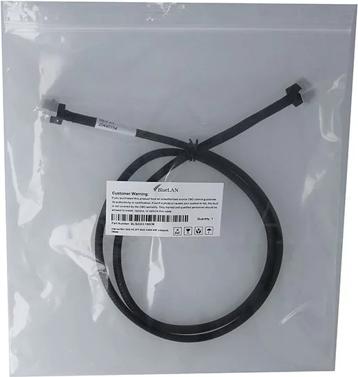 BlueOptics BLIS4343-100CM Internes MiniSAS Kabel SFF-8643 auf SFF-8643 1 m Schwarz