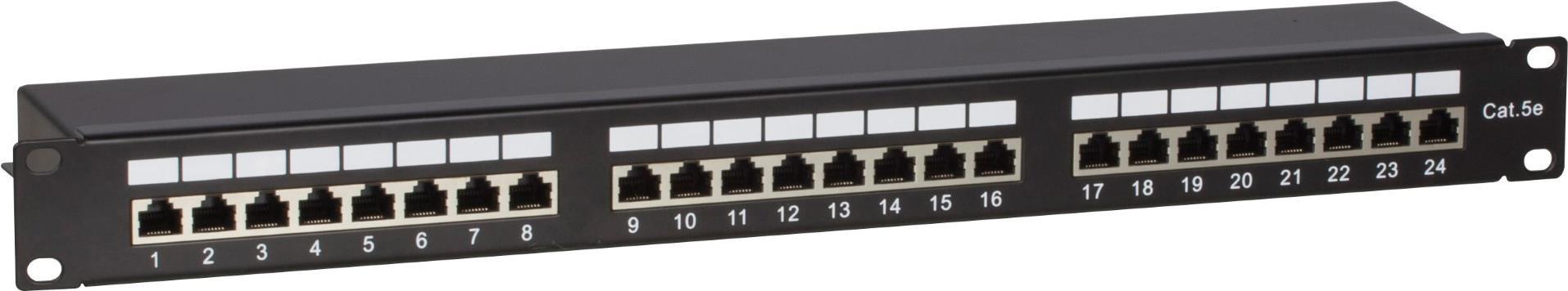 DS-IT CAT 5e, FTP Netzwerk-Patchpanel, 19”, 24-fach. (DS-Patch5-24FTP)