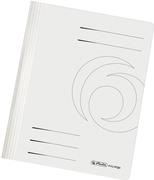 herlitz Schnellhefter easyorga, DIN A4, Manilakarton, weiß 240 g-qm, gebrauchsfertig gefaltet, Metelldeckleiste, - 10 Stück (11092749)