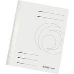 herlitz Schnellhefter easyorga, DIN A4, Manilakarton, weiß 240 g-qm, gebrauchsfertig gefaltet, Metelldeckleiste, - 10 Stück (11092749)