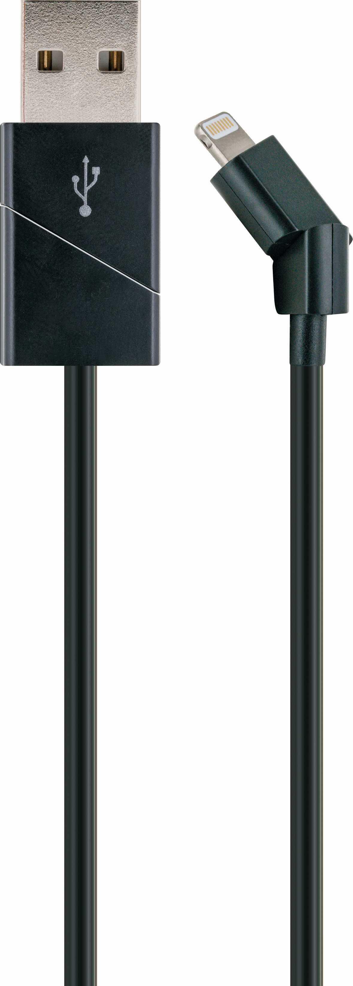 Schwaiger LKW120L 533 - 1,2 m - Lightning - USB A - Männlich - Männlich - Schwarz (LKW120L533)