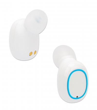 Manhattan Sound Science 180399 True Wireless In-Ear Kopfhörer Bluetooth Weiß
