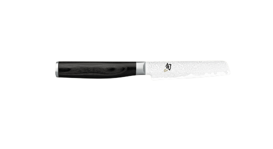 kai Europe SHUN Premier Tim Mälzer MINAMO Gemüsemesser 9 cm, Schwarz/Edelstahl/Grau