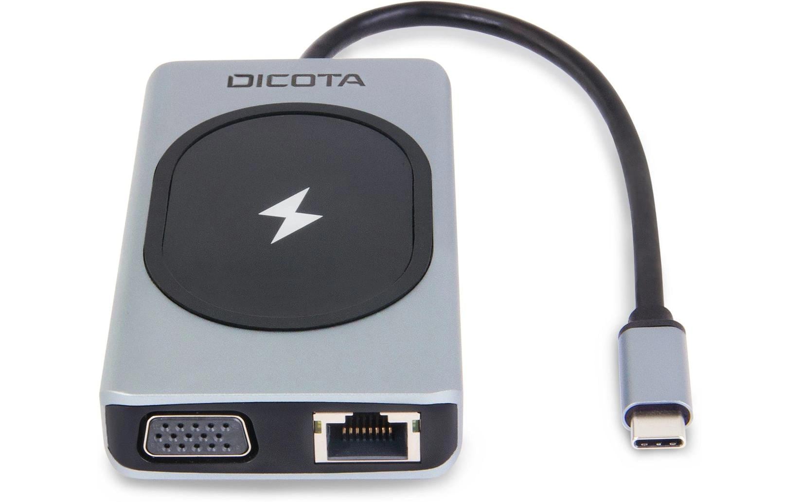 Dicota USB-C 10-in-1 Dockingstation 4K HDMI 100W Power Delivery Silber