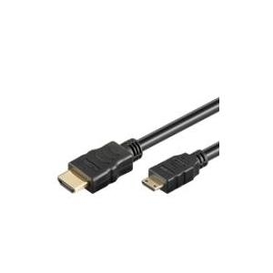 Wentronic Goobay High Speed HDMI™ with Ethernet Kabel, Schwarz, 5 m - HDMI™ A-Stecker>HDMI™ C-Stecker (Mini) (31934)