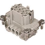 ILME Buchseneinsatz Gr.44.27 CNEF 06 T 6P+PE Silber Schraubanschluss 16A 500V 1 (CNEF06T)