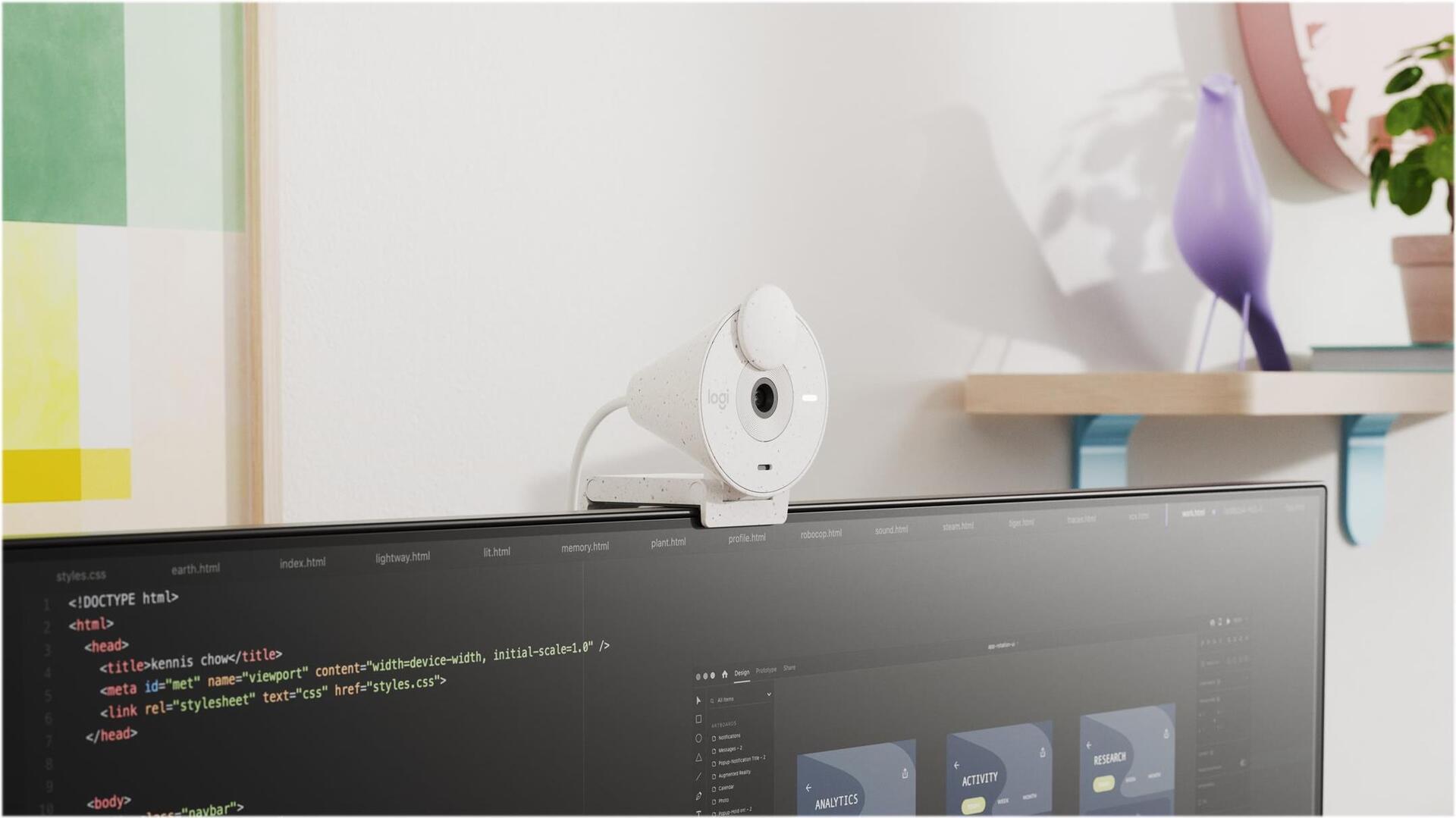 Logitech BRIO 300 Webcam Full HD USB-C Off-White