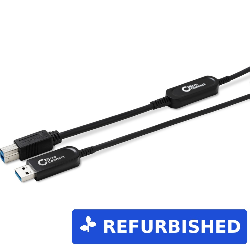 Microconnect USB3.0AB30BOP USB Kabel 30 m 2.0/3.2 Gen 1 (3.1 Gen 1) USB A USB B Schwarz (W125744902) (B-Ware)