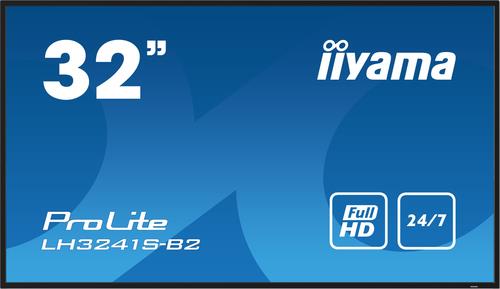 iiyama LH3241S-B2 Signage-Display Kiosk-Design 80 cm (31.5") LED 350 cd/m² Full HD Schwarz 24/7 (LH3241S-B2)