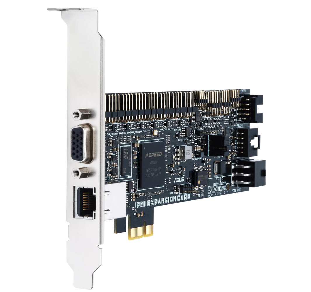 ASUS IPMI EXPANSION CARD-SI PCIe IPMI 2.0 Fernverwaltungsadapter Schwarz, Silber