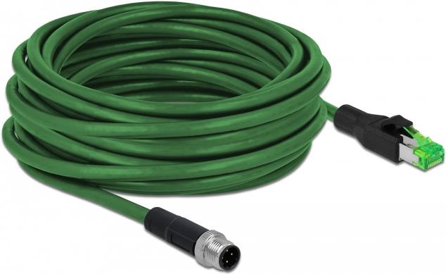 Delock Patch-Kabel M12 4-polig M bis RJ-45 M 87842