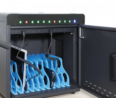 Manhattan Spiralkabel USB-A auf USB-C 1 m Schwarz