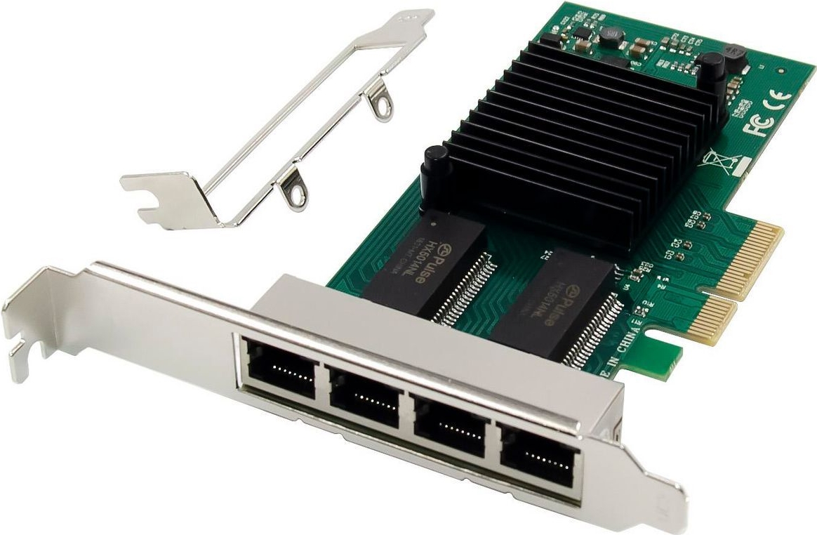 MicroConnect Network Card PCIe x4 I350-T4 Quad-1GbE RJ45 (MC-PCIEX4-I350-T4-1GBE)