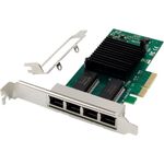 MicroConnect Network Card PCIe x4 I350-T4 Quad-1GbE RJ45 (MC-PCIEX4-I350-T4-1GBE)