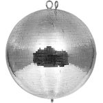 EUROLITE Spiegelkugel 40 cm Ø (5x5 mm Facetten) Silber Sicherheitsversion