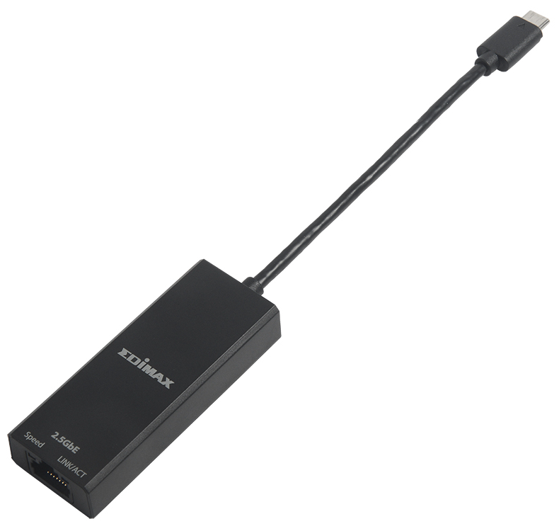 Edimax EU-4307 V2 USB-C 3.1 Netzwerkadapter 2.5 Gbit/s Schwarz