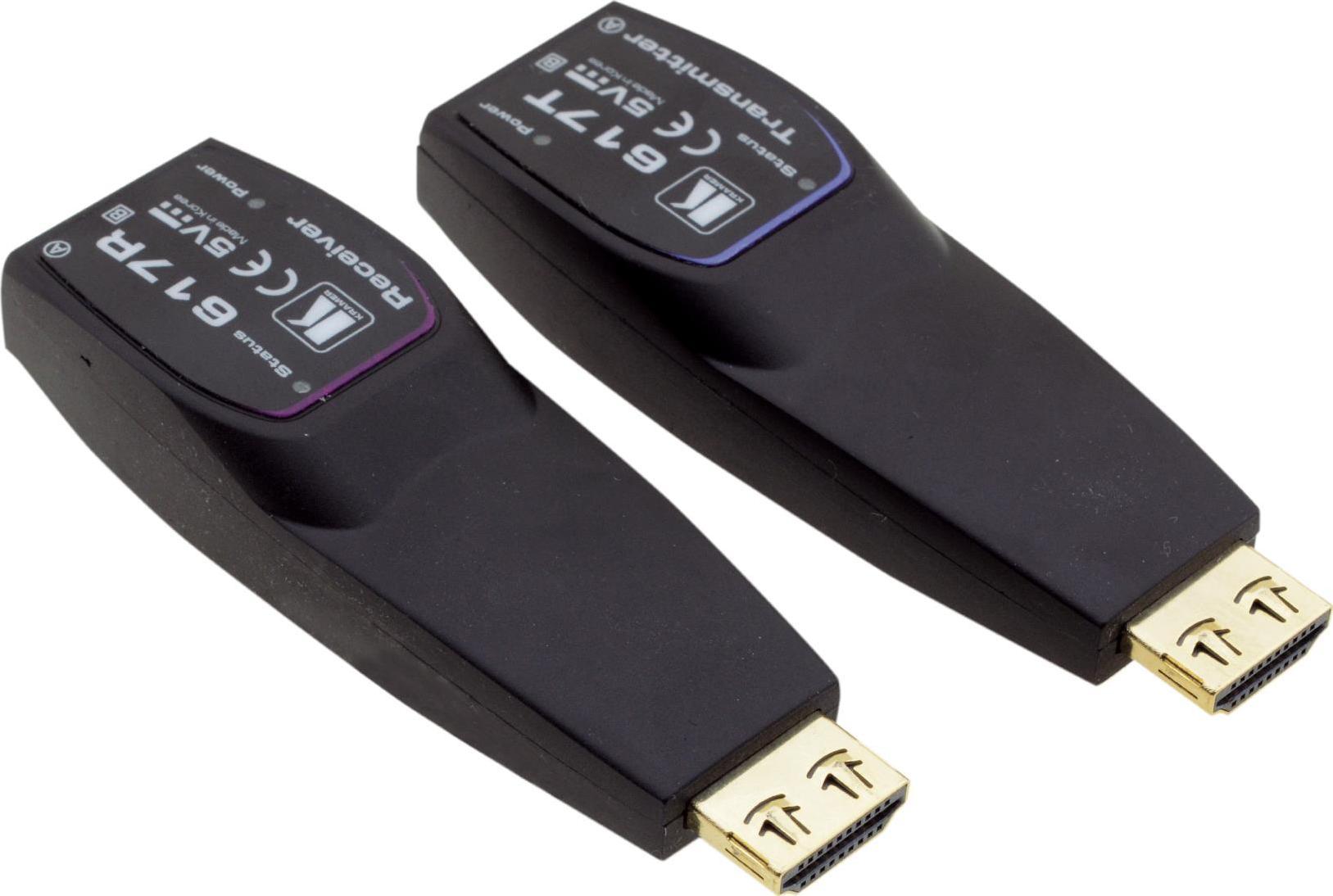 KRAMER ELECTRONICS 617R/T(SET) - 4K HDR HDMI Transmitter/Receiver over Extended–Reach MM Fiber Optic (94-0006150) (B-Ware)