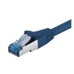 Wentronic Goobay CAT 6a Patchkabel, S/FTP (PiMF), Blau, 1.5 m - LSZH halogenfrei, Kupfer (95599)