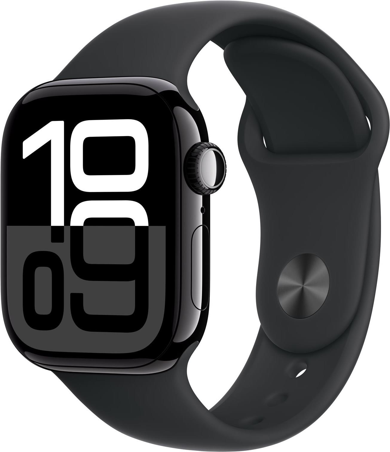 Apple Watch Series 10 GPS + Cellular 42 mm Aluminium 64 GB Jet Black