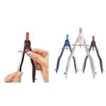 herlitz Schnellverstellzirkel my.pen, weiß-pink inkl. Ersatzminenbox, Stellschraube, Ersatzspitze und (11122348)