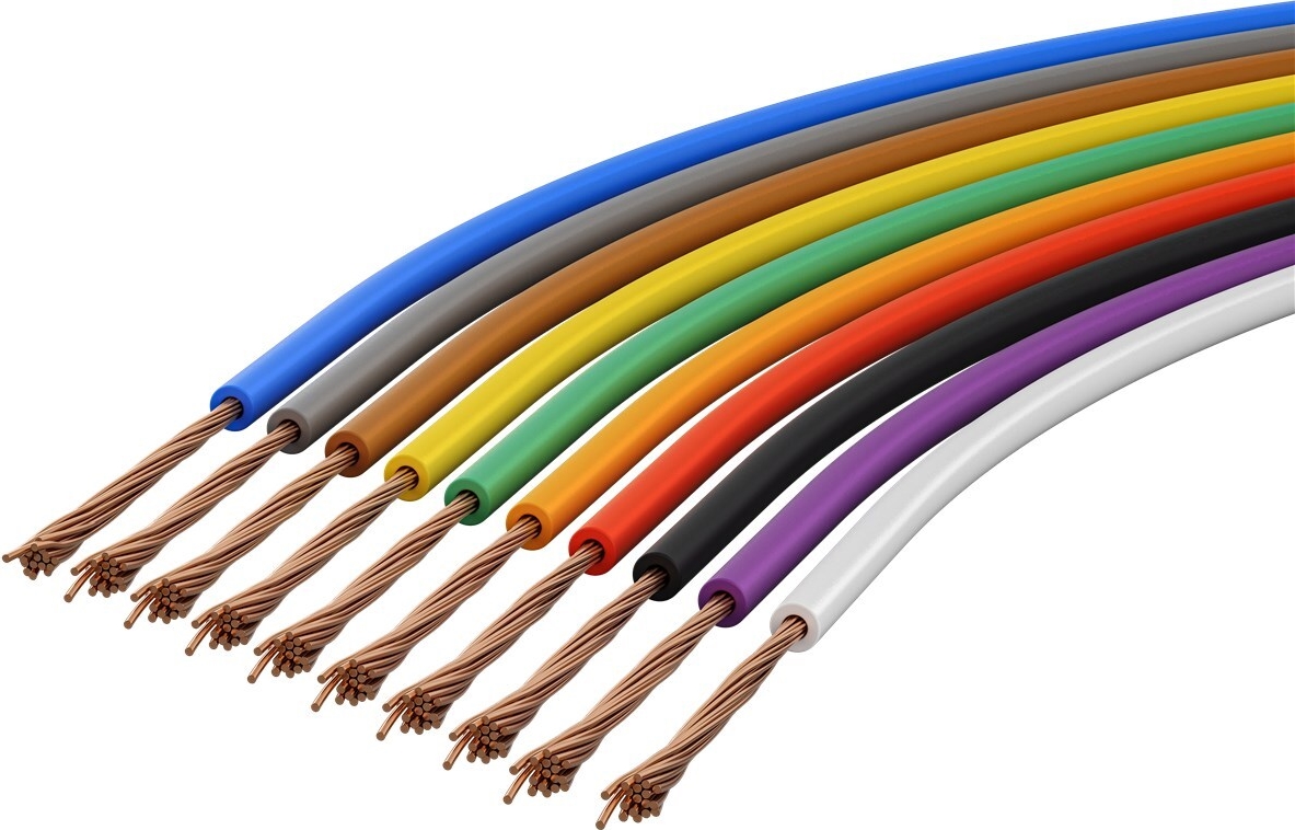 Goobay LITZE 77685 - Kupferlitze isoliert 10 m 10x 0.14 mm² mehrfarbig (77685)