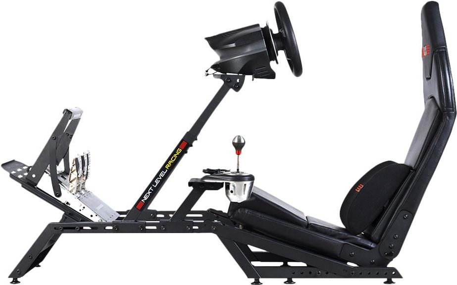 Next Level Racing F-GT Rennsimulator-Cockpit Schwarz, Rot
