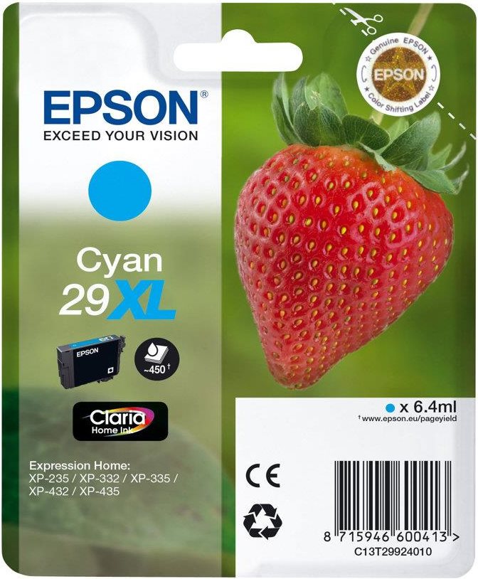 EPSON 29XL XL Cyan Tintenpatrone