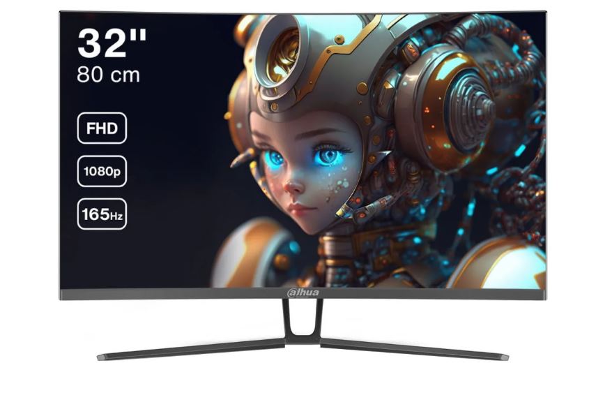 Dahua Monitor 32" LED LM32-E230CN Gaming VA Panel 1920x1080 (FHD) 3000:1 1ms 300 cd m2 HDMI DP VESA 75x75 schwarz [Energieklasse E] (DHI-LM32-E230CN-A5-V1)