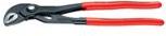 Knipex 87 11 250 Cobra®...matic Wasserpumpenzange mit rutschhemmendem Kunststoff überzogen grau atramentiert 250 mm (87 11 250)