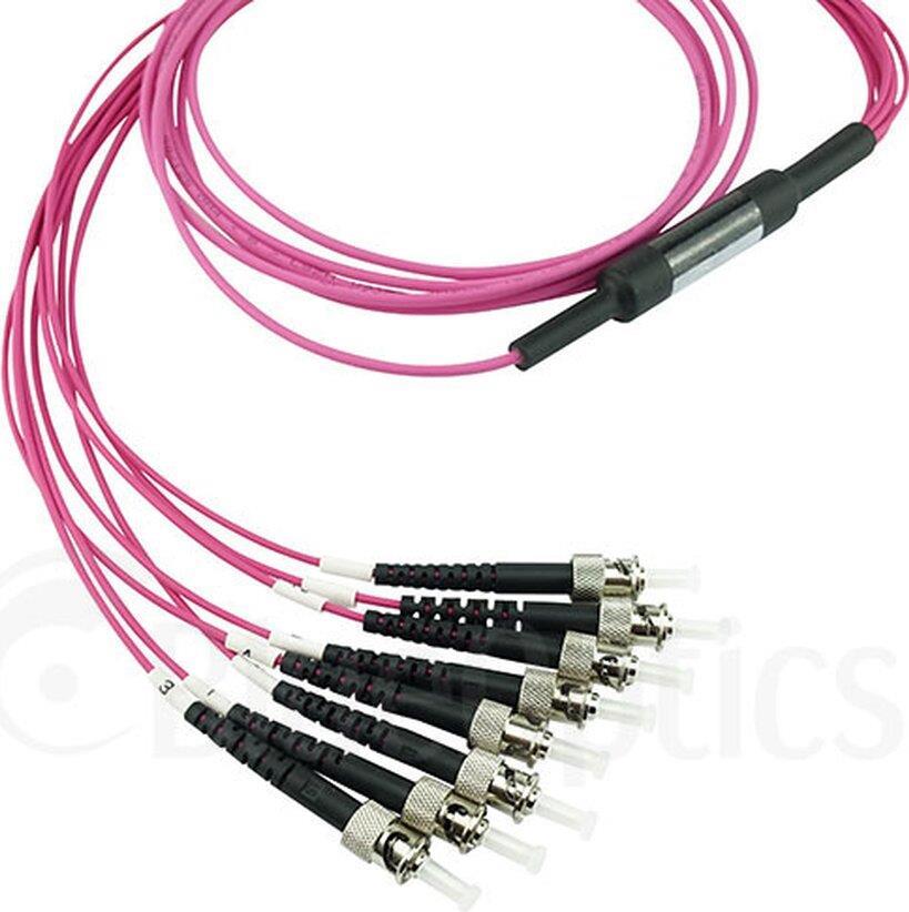 BlueOptics SFP6143FU3MKB Glasfaserkabel 3 m MTP 4x ST OM4 Rose (SFP6143FU3MKB)