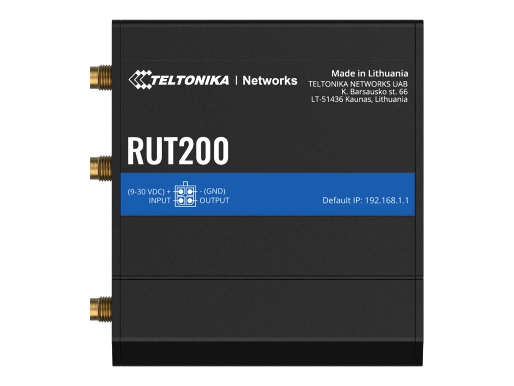 Teltonika RUT200 4G LTE Router 100 Mbps Schwarz