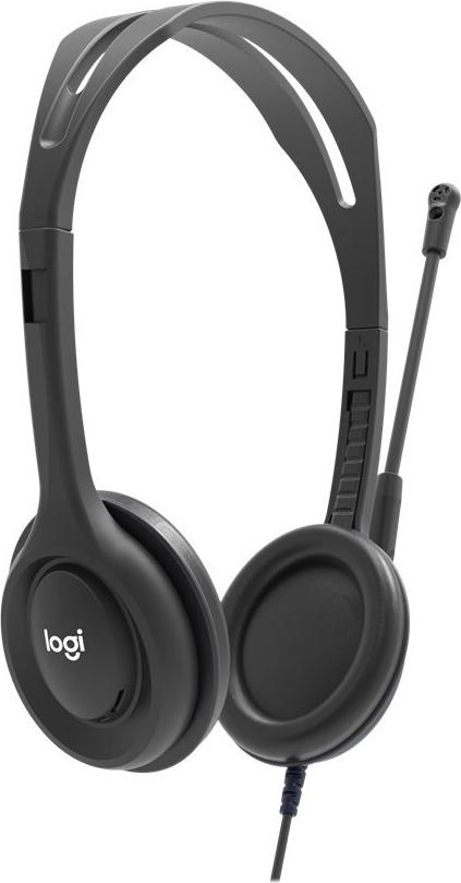 Logitech Stereo H111 On-Ear-Headset Kabelgebunden 3,5-mm-Klinke Schwarz