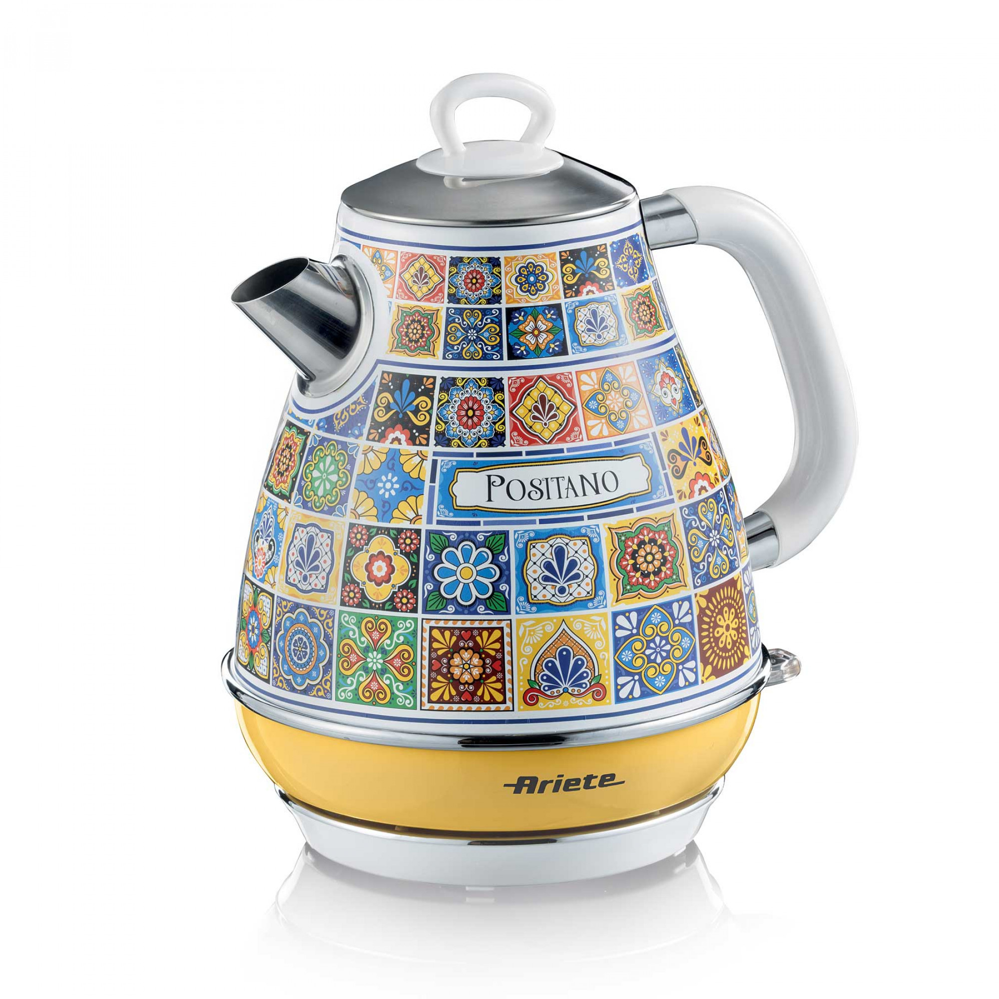 Ariete Vintage Wasserkocher Positano 1,7 l 2200 W Blau, Gelb