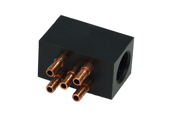 Alphacool MCX 5x Verteiler G1/4 Schwarz