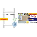 HERMA Thermodirekt-Versandetiketten, 103 x 199 mm Trägerperforation nach jedem Etikett, besonders schnell - 1 Stück (58506)