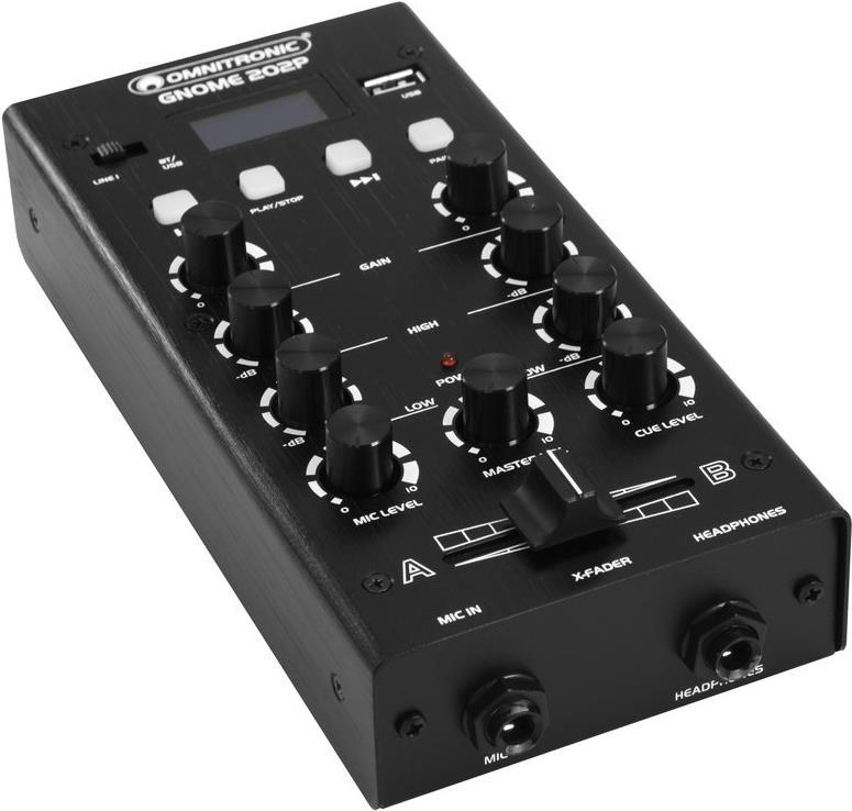 OMNITRONIC GNOME-202P Mini-Mixer schwarz (10006885) (10006885)