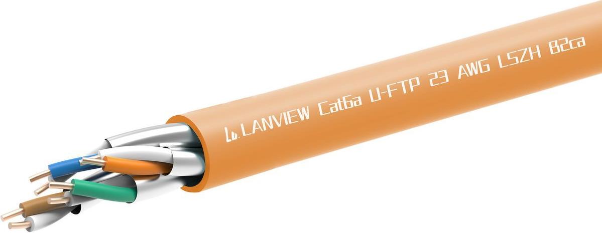 Lanview LVN122153 Netzwerkkabel Orange 305 m Cat6a (LVN122153)