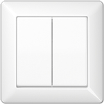 JUNG AS 590-5 WW. Steuerung: Knöpfe, Produktfarbe: Weiß, Gehäusematerial: Duroplast (AS590-5WW)