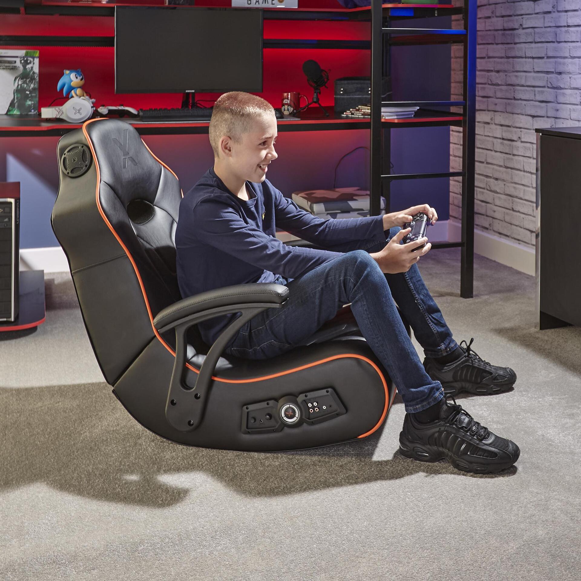 X-Rocker G-Force Konsolen-Gamingstuhl Schwarz, Orange