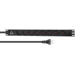 Lanview LVR-2MDK-LIC-DK8. PDU-Typen: Standard, Rack-Kapazität: 1U, Typ: Einphasig. Anzahl der AC-Ausgänge: 8 AC-Ausgänge, AC-Steckertypen: Typ K, Stecker: Typ K. LED-Anzeigen: Leistung, Kabellänge: 2 m. Nominale Eingang Spannung: 230 V, Stromstärke (maximal): 13 A, Nominale Ausgang Spannung: 230 V. Breite: 479 mm, Tiefe: 44,4 mm, Höhe: 44,4 mm (LVR-2MDK-LIC-DK8)