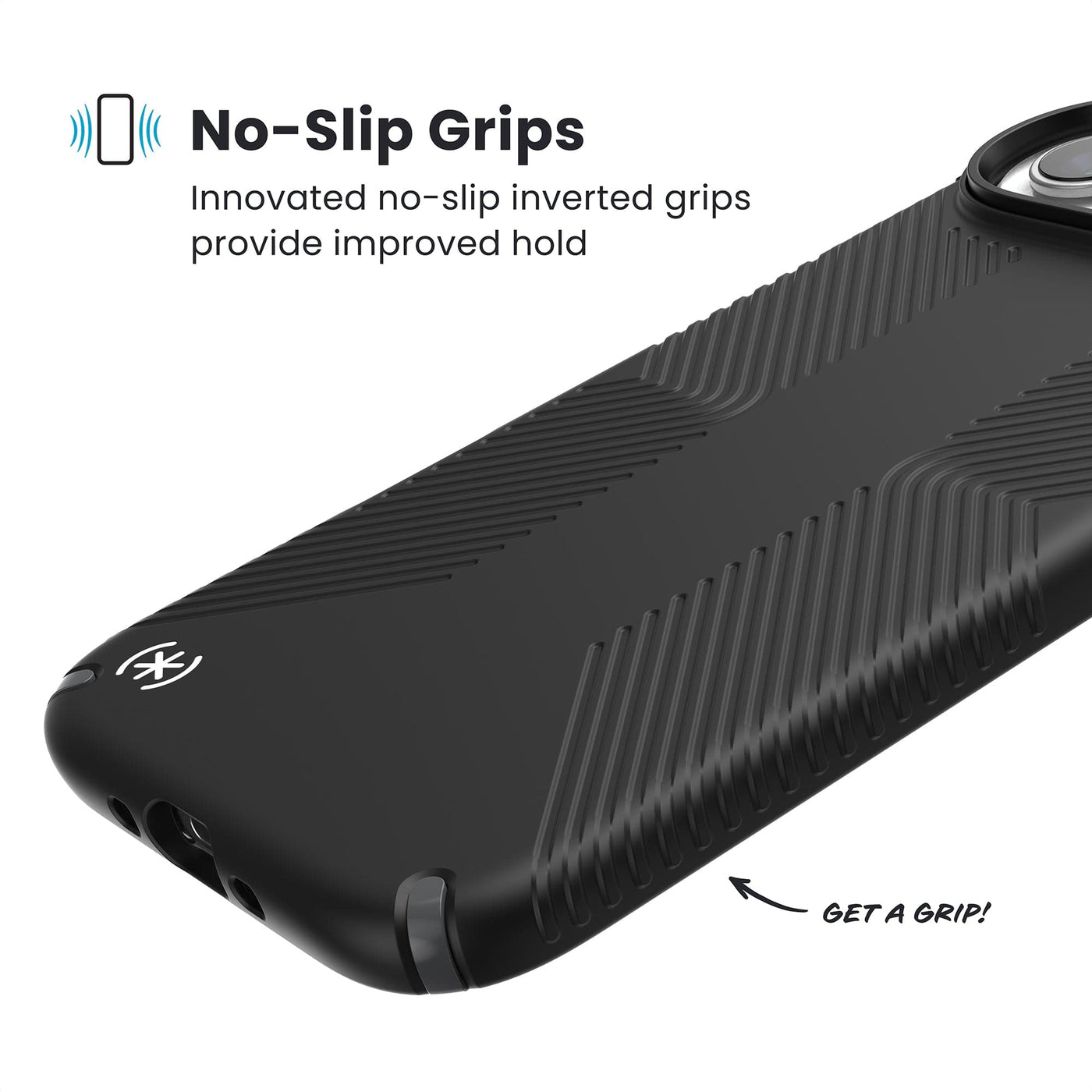 Speck Presidio2 Grip Handyhülle für iPhone 17 Air 6,5" Schwarz, Grau, Weiß