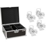 EUROLITE Set 4x LED THA-20PC TRC Theater-Spot ws + Case (20000872)